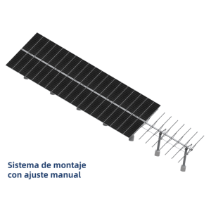estructura solar ajuste manual