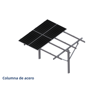 estructura fotovoltaica para terrenos con pendiente