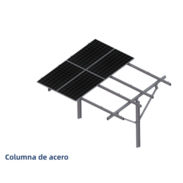 Solar mounting structure for sloped ground | Resistant and certified – Bexie Energy