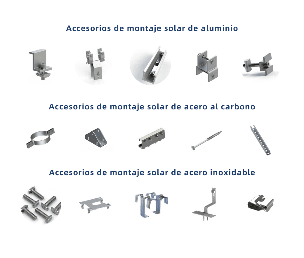 Accesorios de montaje solar