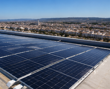 placas solares en nave industrial de Lucena, Córdoba