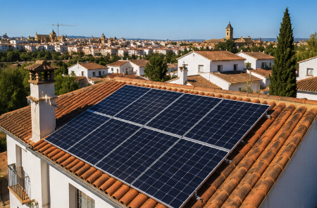 instalación de placas solares en vivienda de Córdoba