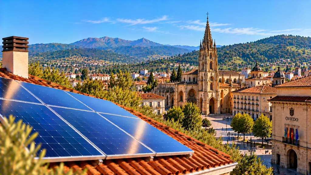 Paneles solares sobre una cubierta