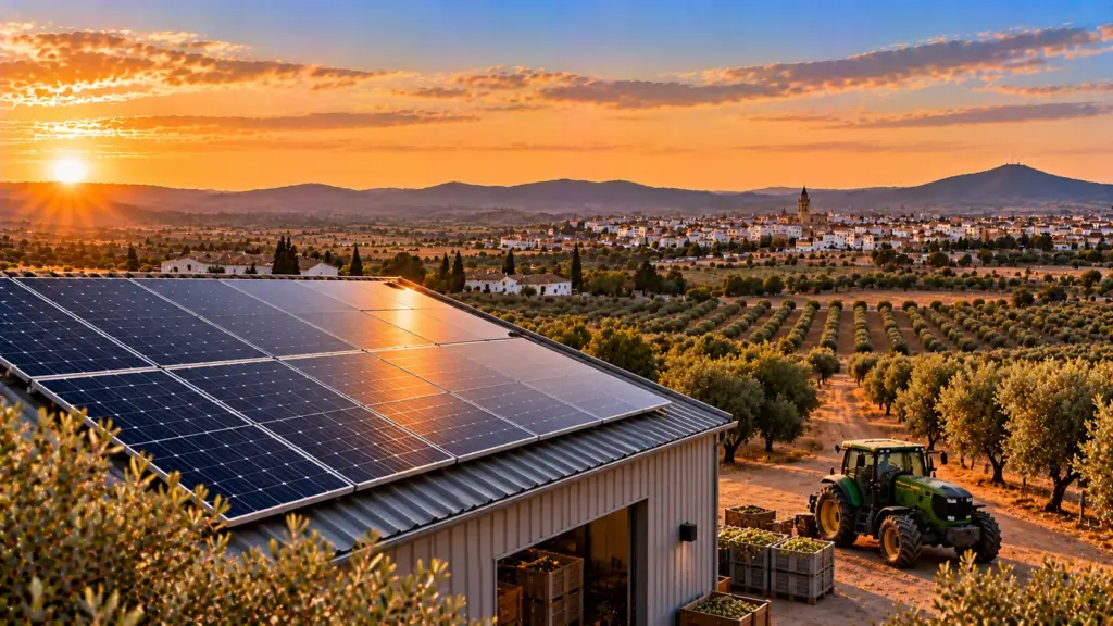 Paneles solares sobre una cubierta