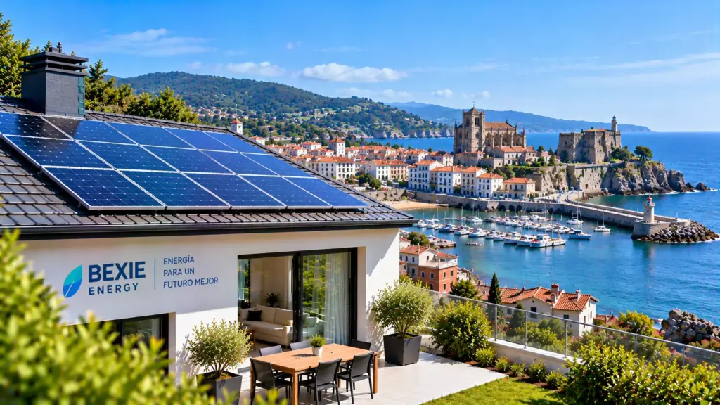 Paneles solares sobre una cubierta
