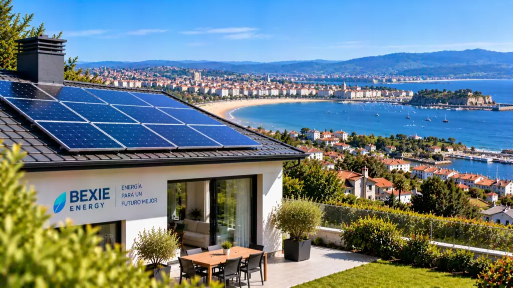 Paneles solares sobre una cubierta