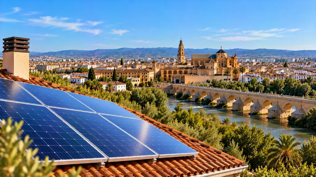 Paneles solares sobre una cubierta