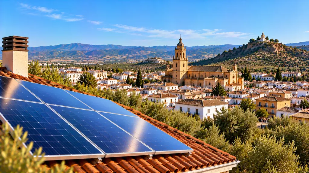 Paneles solares sobre una cubierta