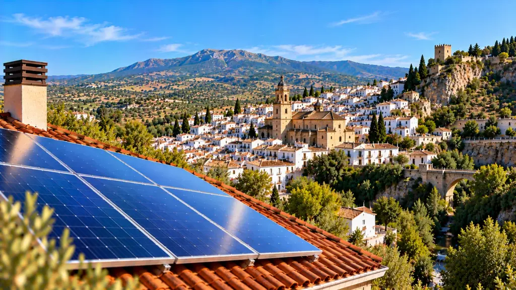 Paneles solares sobre una cubierta