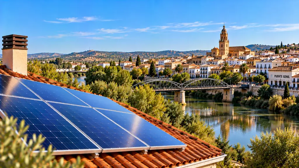 Paneles solares sobre una cubierta