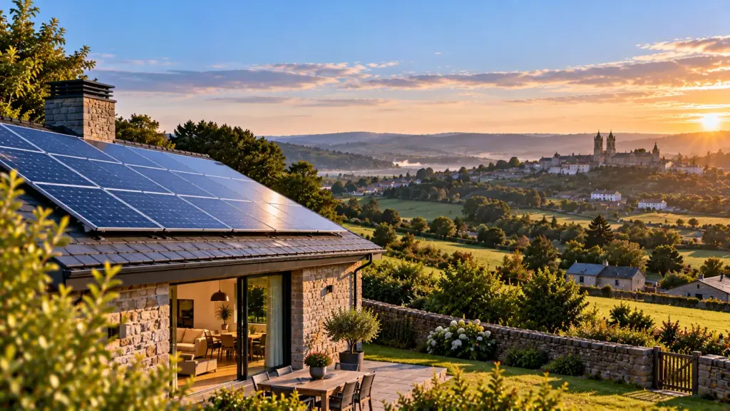 Paneles solares sobre una cubierta