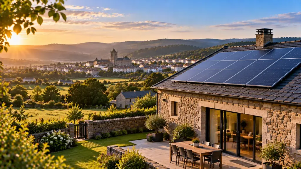 Paneles solares sobre una cubierta