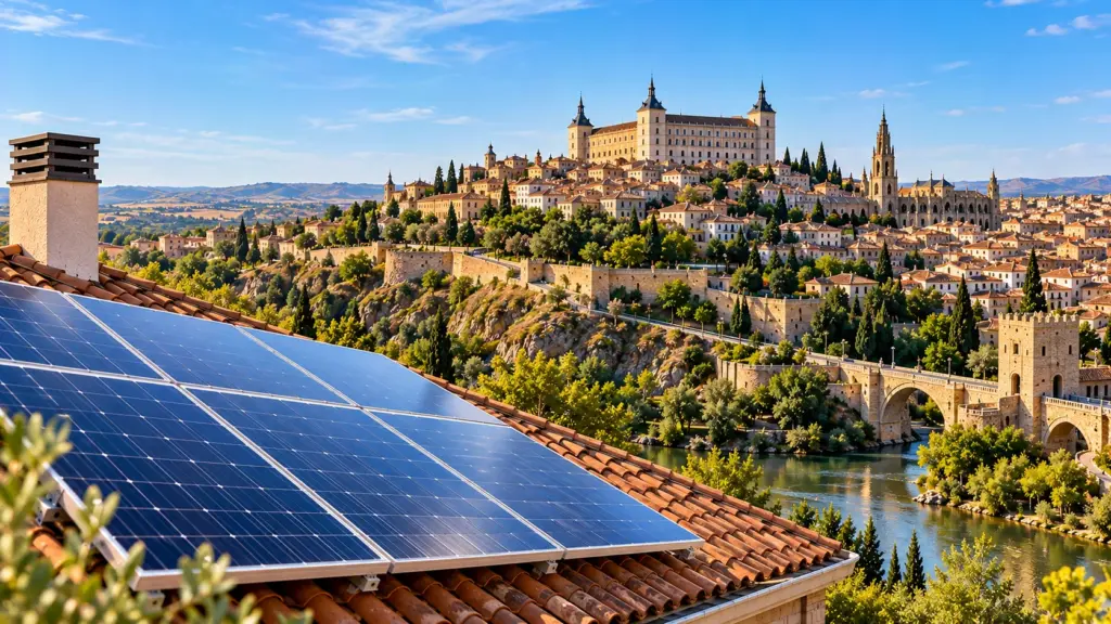 Paneles solares sobre una cubierta