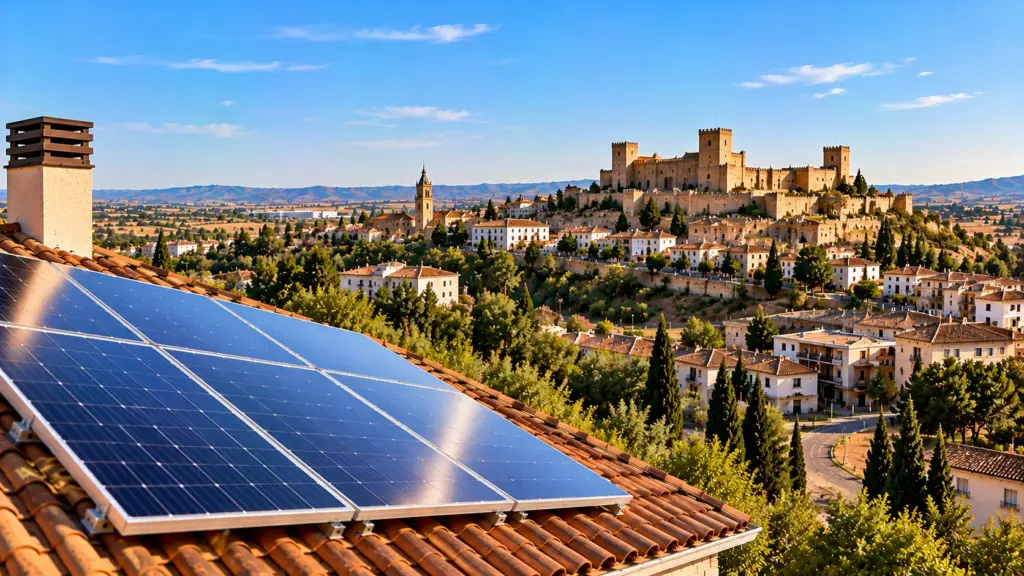 Paneles solares sobre una cubierta