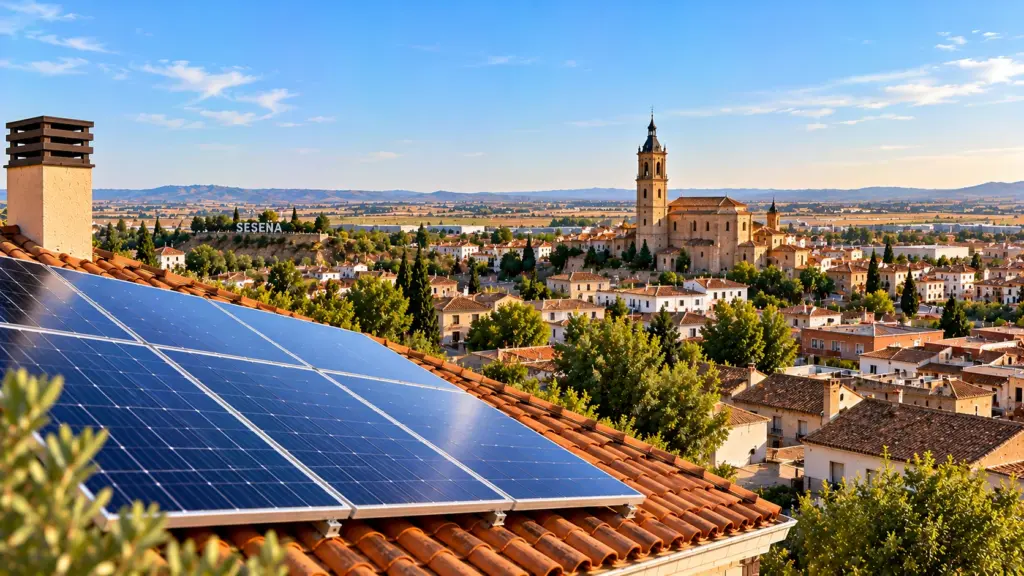 Paneles solares sobre una cubierta