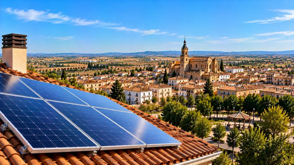 Paneles solares sobre una cubierta